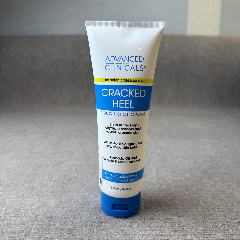 Advanced Clinicals Cracked Heel Rough Spot Cream for Dry Feet & Calluses, 8 oz
